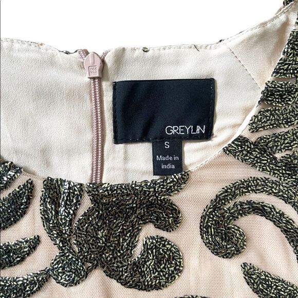 Anthropologie Greylin Embellished Sequin Peplum Top - Picture 12 of 16